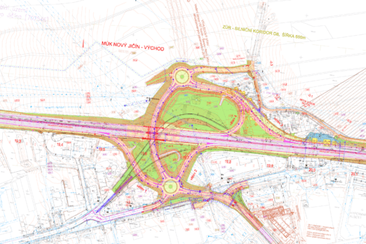 KOORDINAČNÍ SITUACE, 2.&nbsp;ČÁST (KM 18,9-20,3) | Dálnice D48 | MÚK Bělotín-Rybí, II. etapa